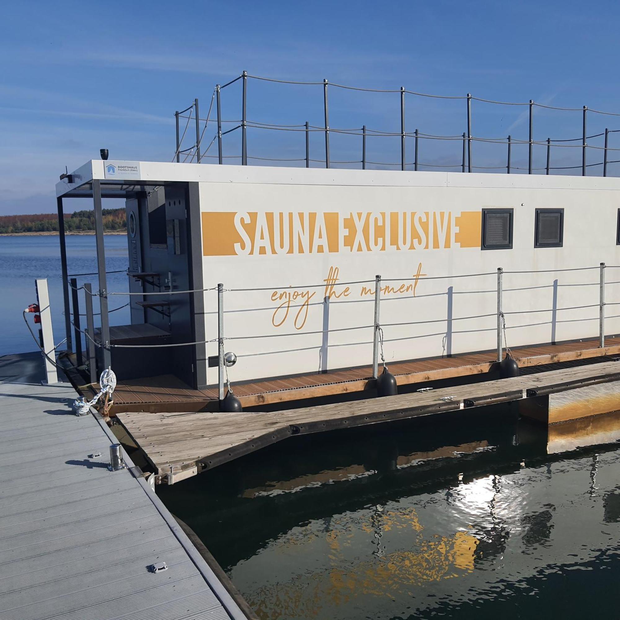 Schwimmendes Ferienhaus Silent Elsterheide Екстер'єр фото